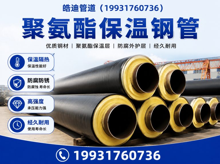 沧州渤海新区聚氨酯保温钢管展示图